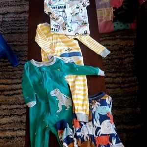 12 month boys Carters footless pajamas